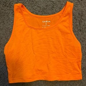 Neon Orange Crop Top